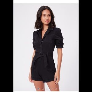 NWT Paige Black Mayslie Romper size 8